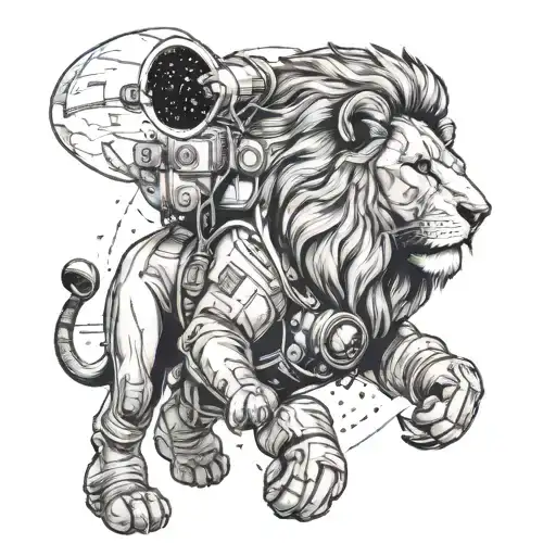 Big Lion Astronaught