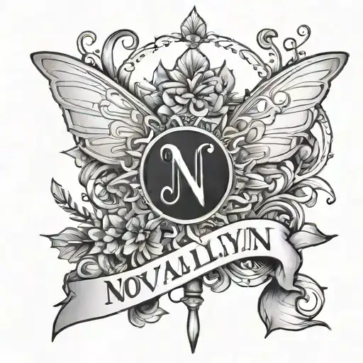 Simple Fairy Wand With The Name Novalynn Written