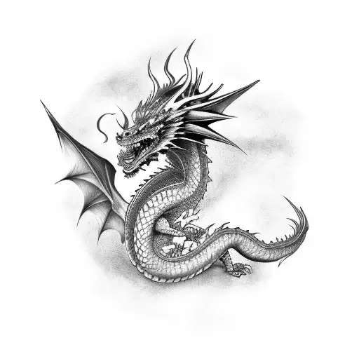 Dragon Com Lobo