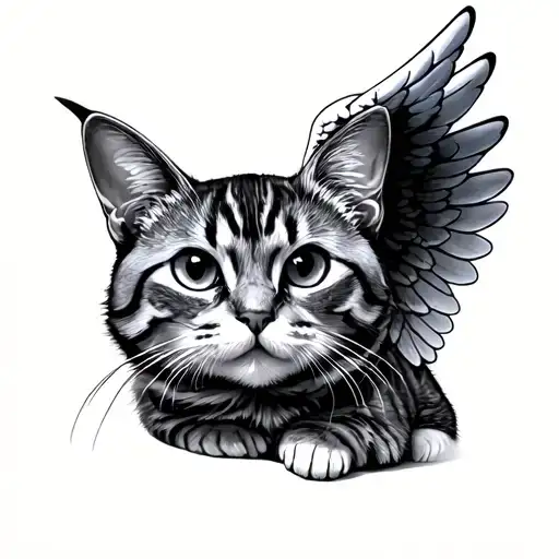 Cat With Angel Wings
