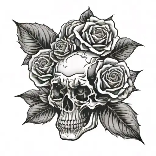 Skull And Roses