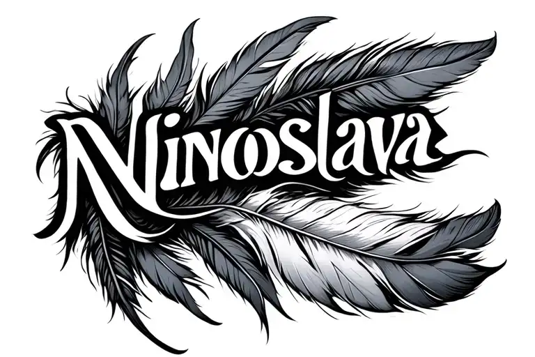 Name Ninoslava With Feather