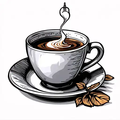 Mate With Bulb And Coffee Cup