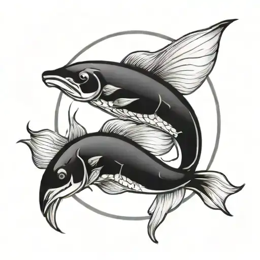 Pisces And Gemini Zodiac Sign Intertwined