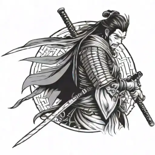 Lone Samurai And Women Eye