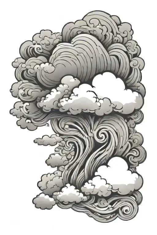 Script With Cloud Background