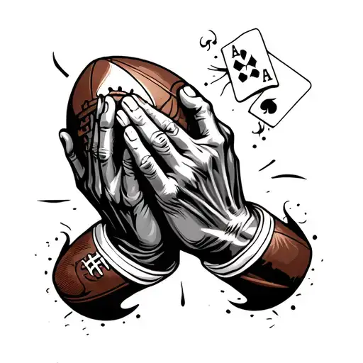 Football Casino Pray Hands