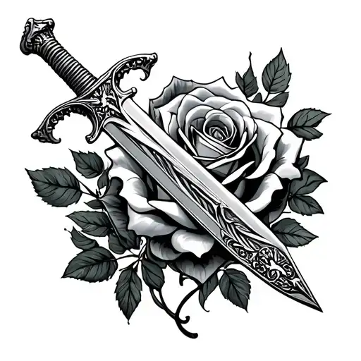 Rose And Blod Swords Blod