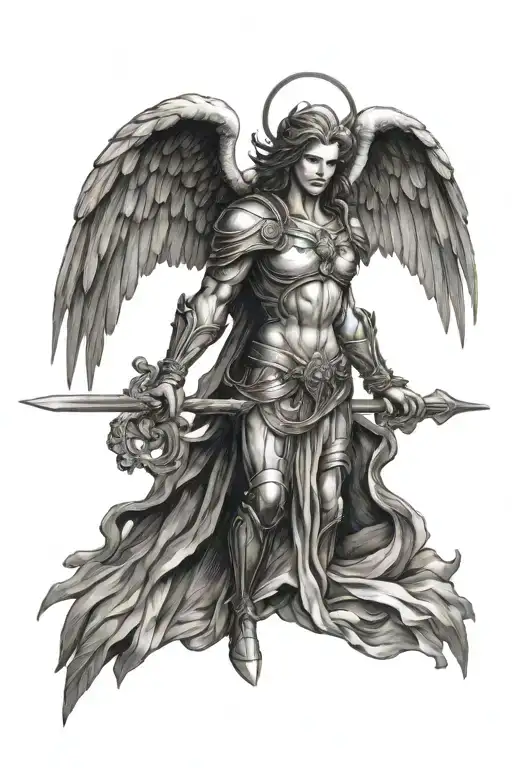Archangel In Gothic Style