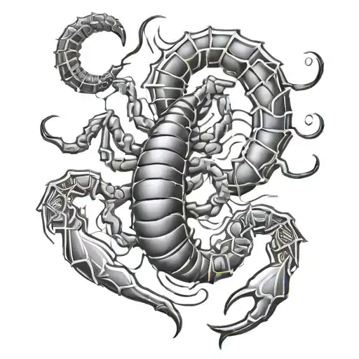 Scorpion Made Of Numbers 11 11