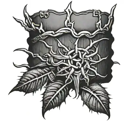 Knitted Hat With Two Pom-poms In A Crown Of Thorns