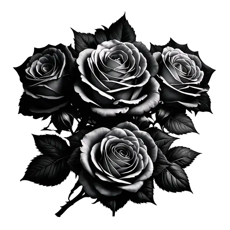 Group Of Roses Dark For Cover