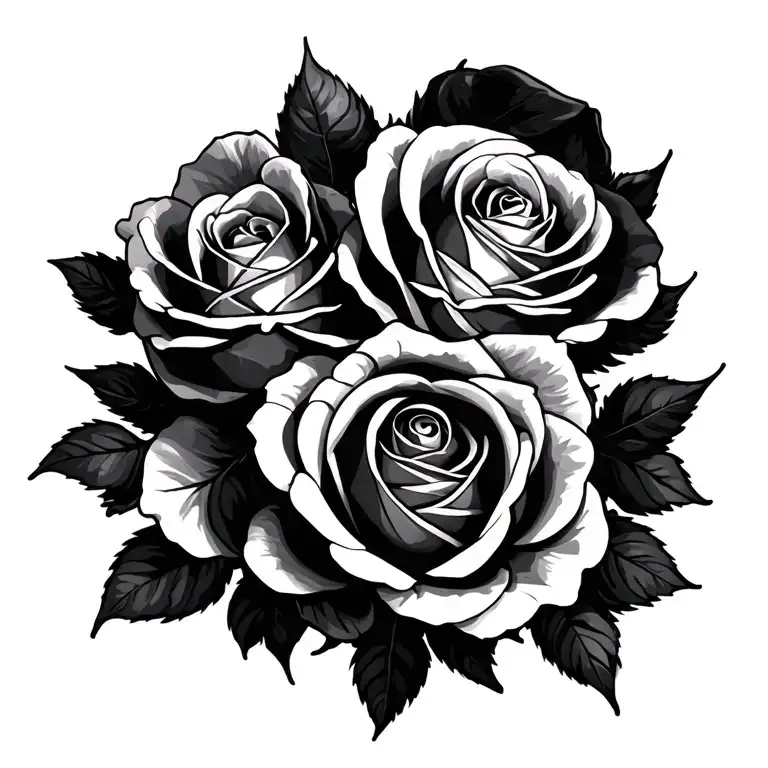 Roses Dark For Cover In A Line To Cover Lower Back