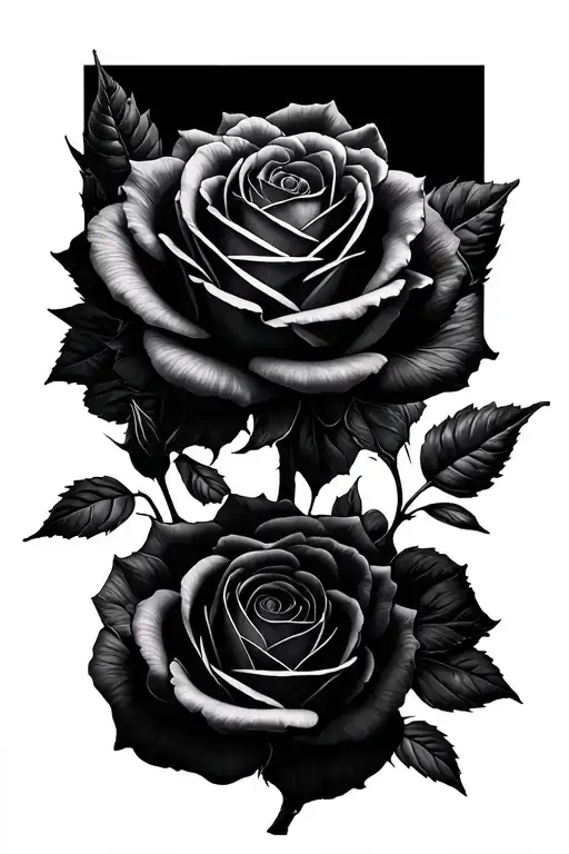 Roses Dark For Cover In A Group Along A Line To Cover Lower Back