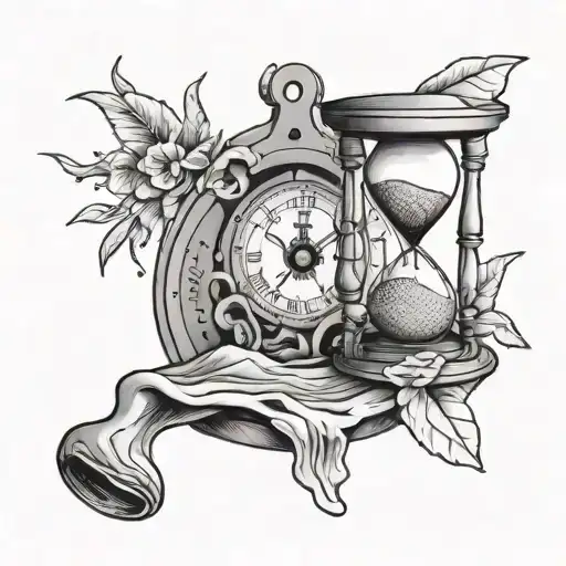 Everything Passes And Sand Clock Melting