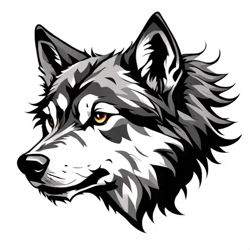 Cletic Knot Wolf Head