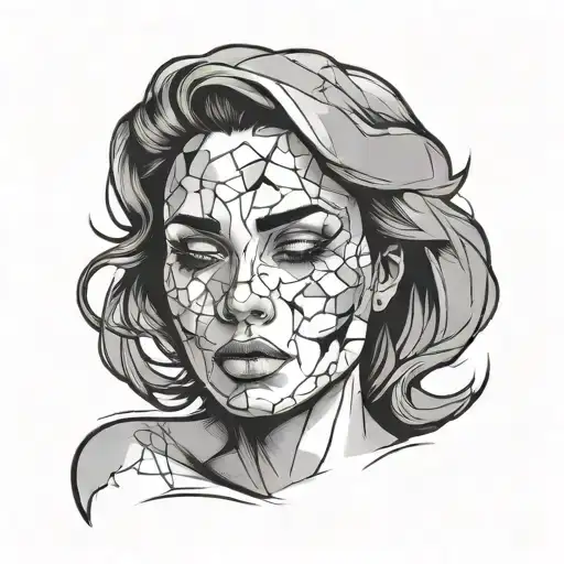 Woman Face Broken Status Sad And Happy