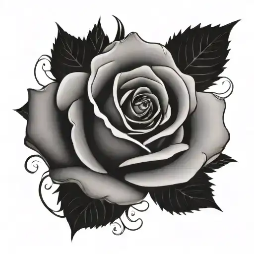 Simplistic Rose On Sternum