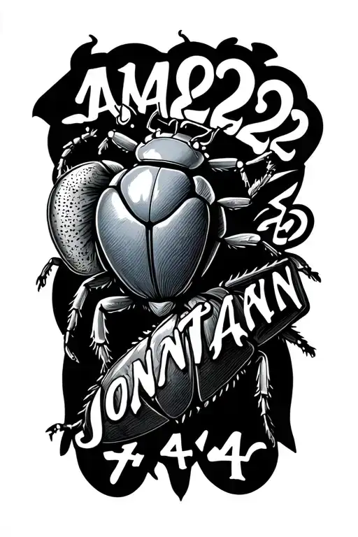 Jonnathan With 444 222 June Bug Font Cursive