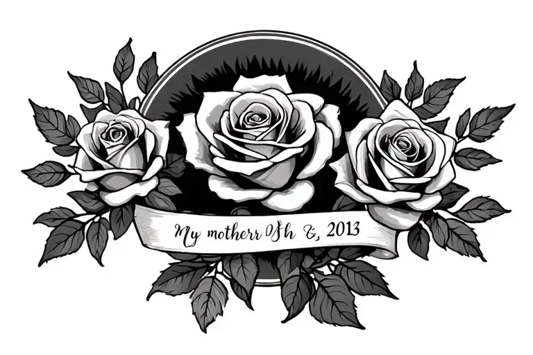 Mother Keeper With Roses Nd Name Nd Date Of Birth Nd 4Th Child