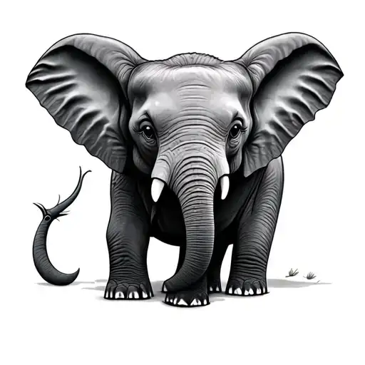 Baby Elephant Doe Eyes