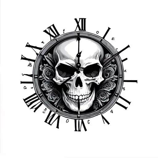 Skull Clock