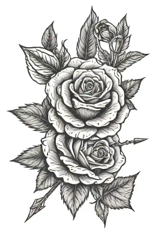 A Rose With An Arrow Instead Of A Stem