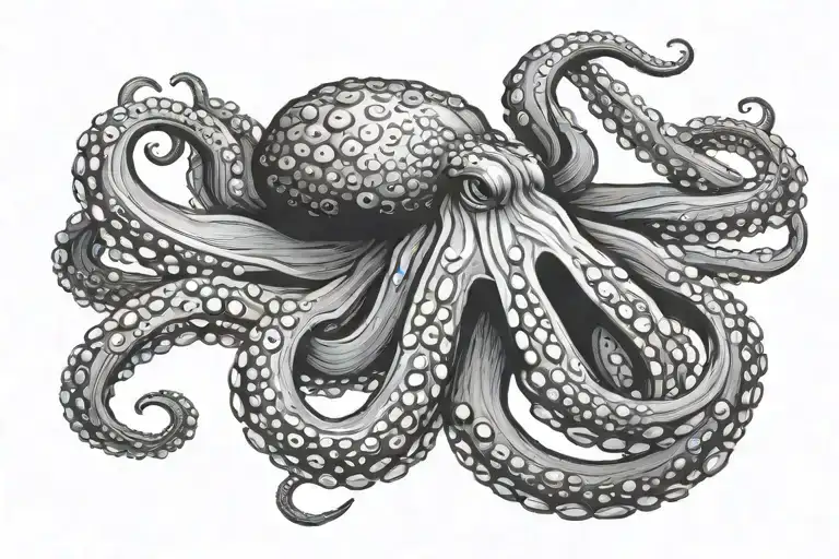 Octopus Wrapping Its Tentacles