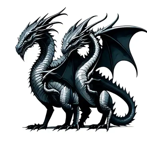 Friendship Tattoo War Between Aliens And Dragons Minimalist