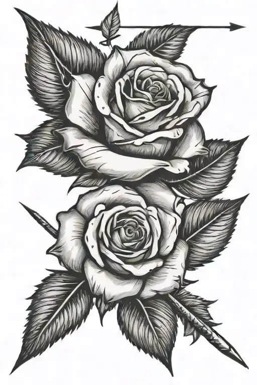 A Rose With An Arrow Instead Of A Stem