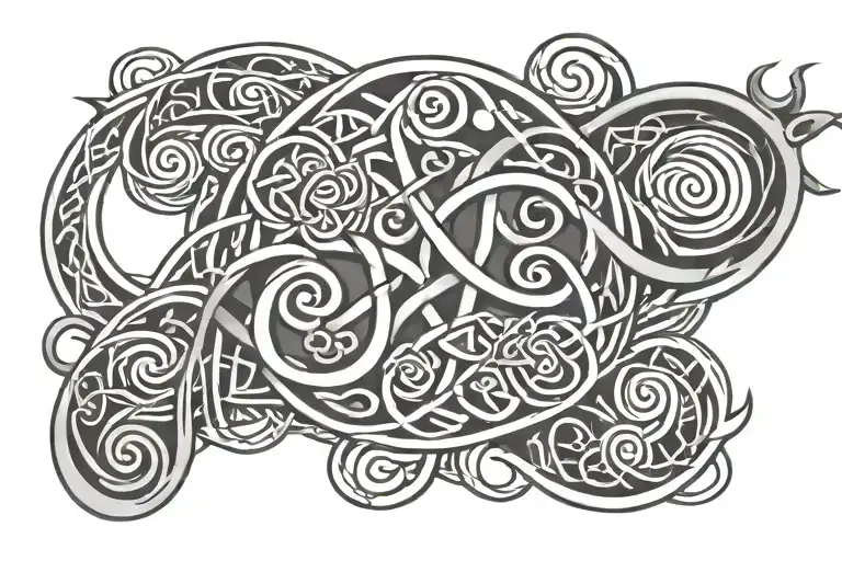 Celtic Pattern With Elements