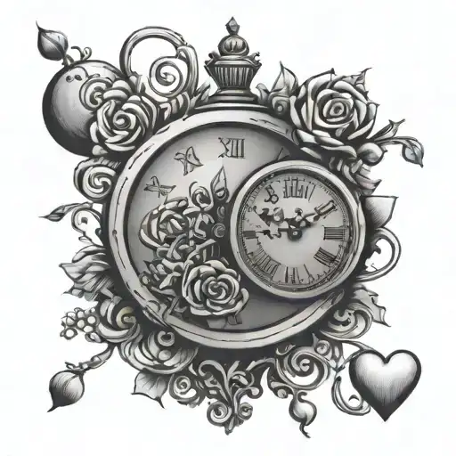 Love Hearts Clocks Side By Side