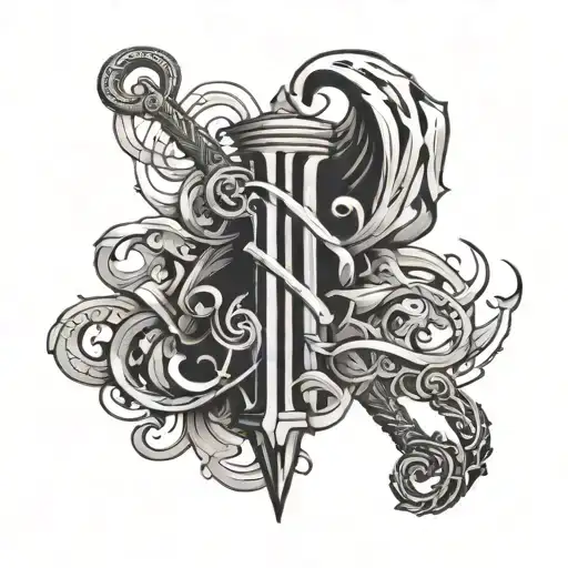 Scripture Tattoo Representing Strength