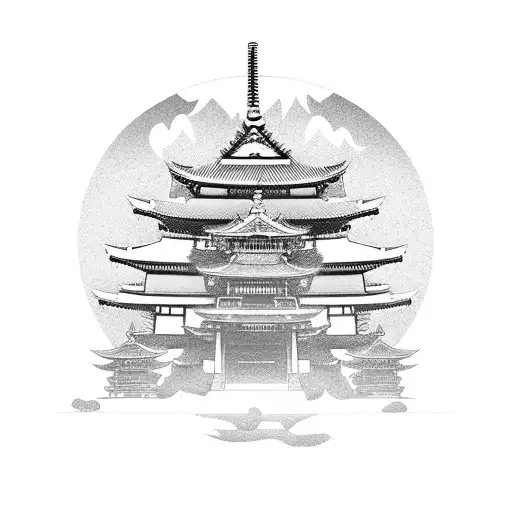 Japanese Temple Samurai