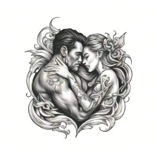 Man And Woman Making Love