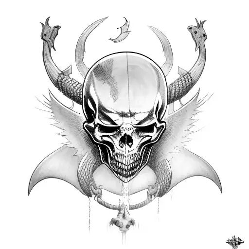 Ghost Flying Around A Buhdda With Viking Battle Gothic