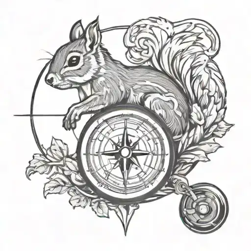 Squirrel And Compass 88