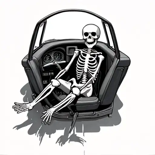 Skeleton In The Driver's Seat