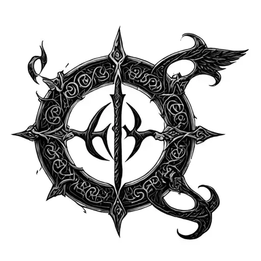 Lord Of The Rings Elvish Script Circular