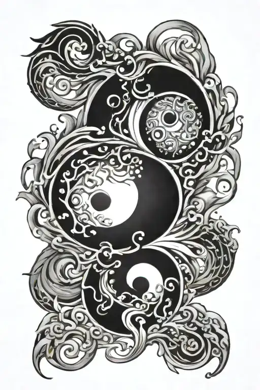 Ying Yang Water And Fire