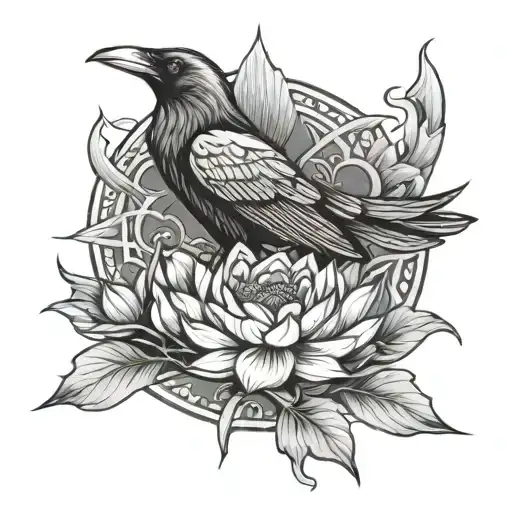 Raven Black Lotus And Witch's Knot