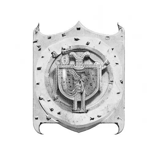 Round Ancient Greece Style Shield