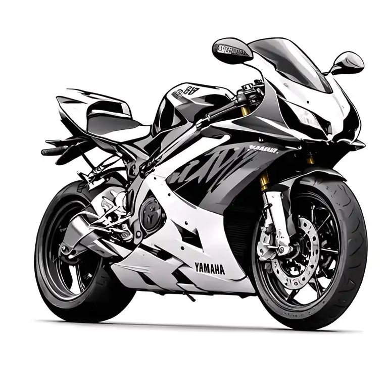 2008 Yamaha R6 Side Profile