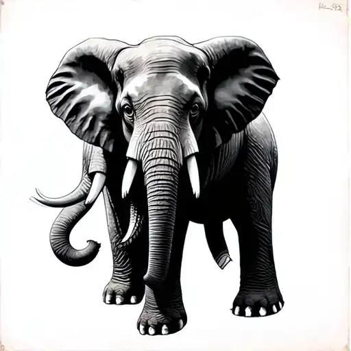 Elephant Raymonde Buteau 1933-2004