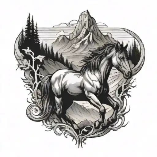 Mountain And Horse Shoe Transforming