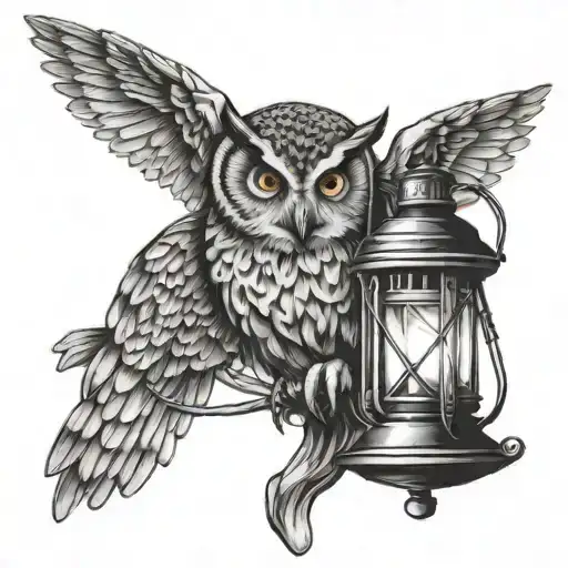 An Owl And A Lantern