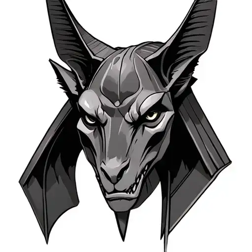 Anubis Portrait Looking Scary