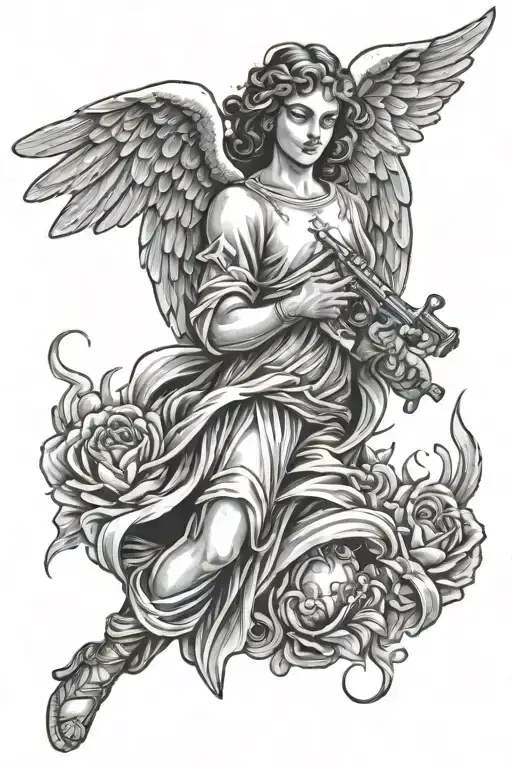 Angel With Molotov Cocktail
