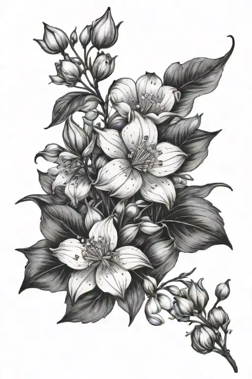 Cosmos And Lily Of The Valley Flower