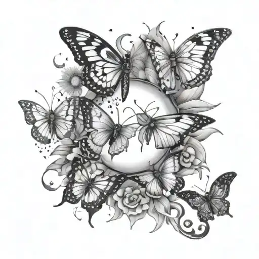 Butterflies And Sun And Moon